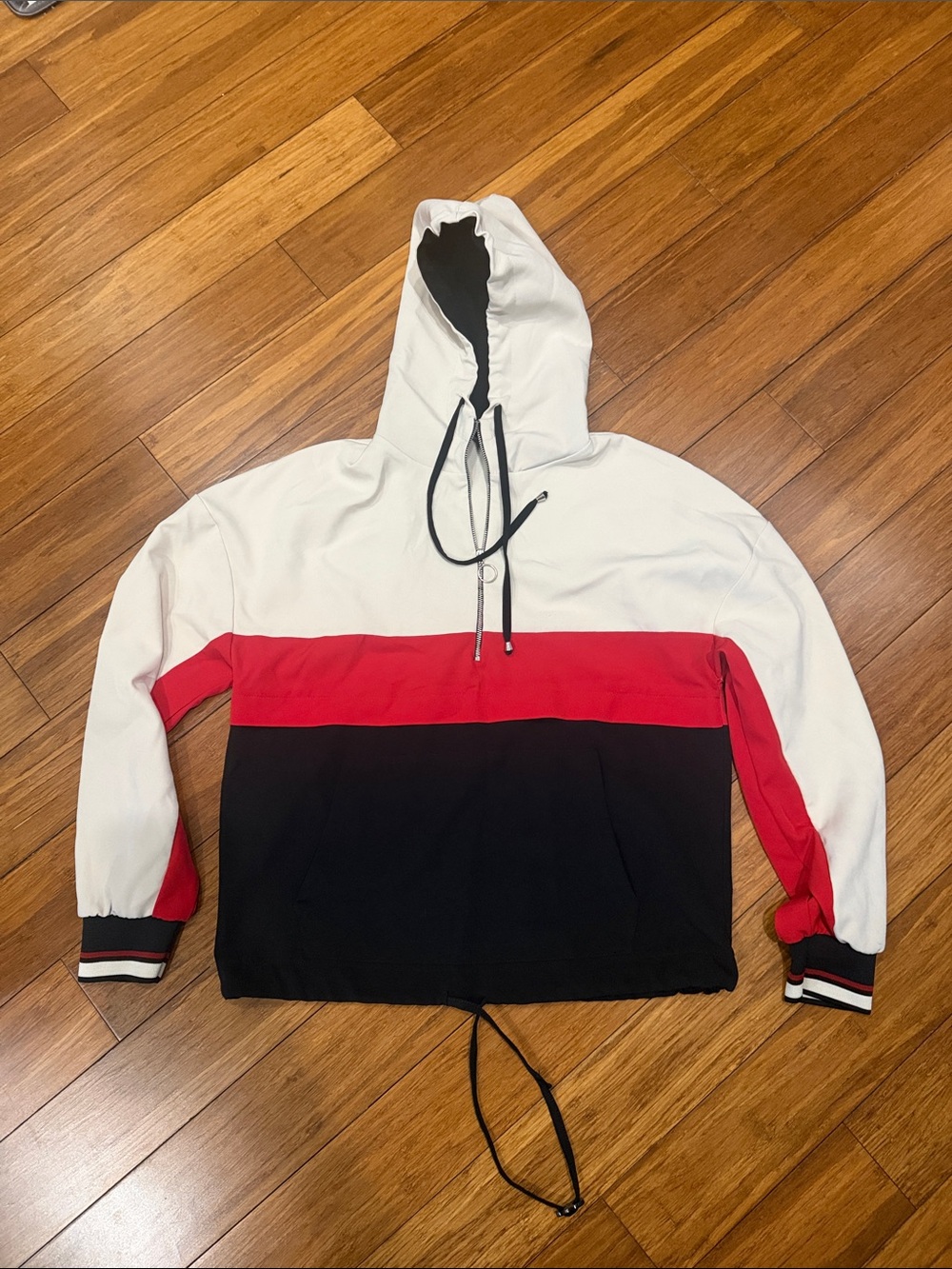 Zara Black Jacket with Cream Lining XS